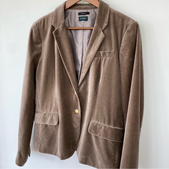 J. Crew Jackets & Blazers - J. Crew Schoolboy blazer in velvet with gold buttons